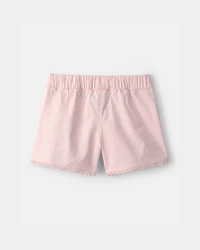 Girls Eyelet Shorts - Pink