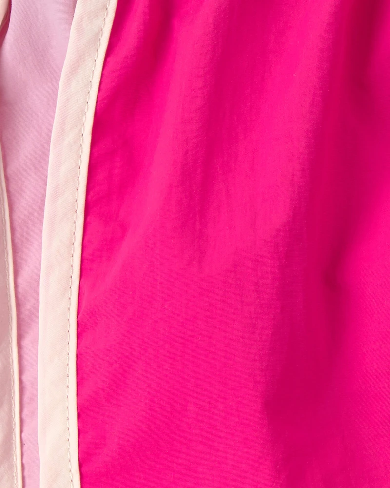 Baby Girl Colorblock Active Shorts - Pink