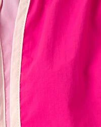 Baby Girl Colorblock Active Shorts - Pink