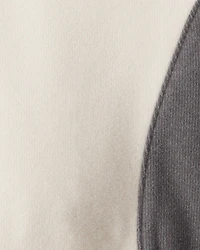 Baby Boy Colorblock French Terry Long-Sleeve Pullover Sweatshirt - Tan