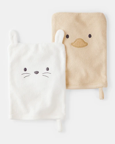 Baby 2-Pack Washcloths - Yellow