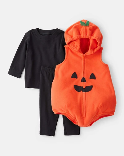 Baby 3-Piece Pumpkin Halloween Costume - Orange/Black
