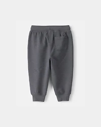Baby Boy French Terry Joggers - Grey