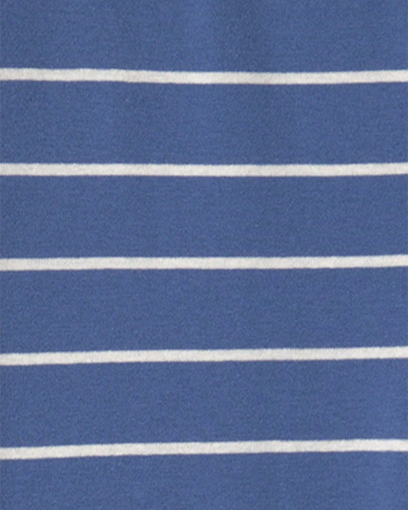 Boys 4-Piece Silly Food 100% Cotton Snug Fit Pajama Set - Blue