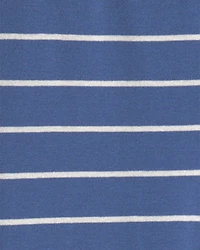 Boys 4-Piece Silly Food 100% Cotton Snug Fit Pajama Set - Blue