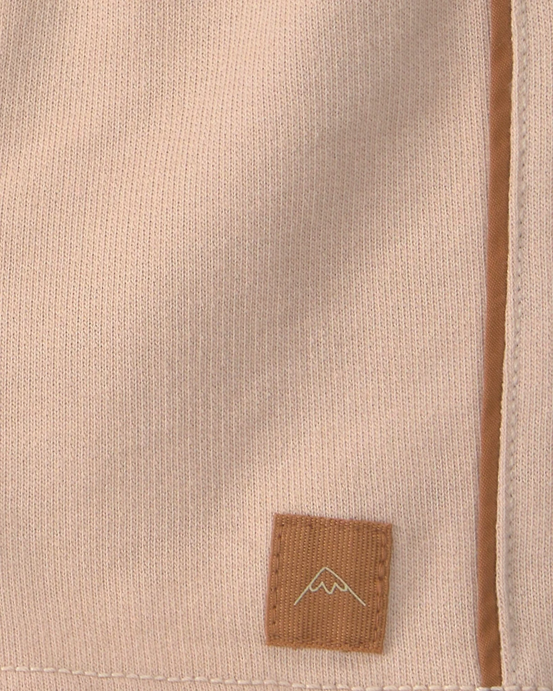 Baby Boy French Terry Shorts - Tan