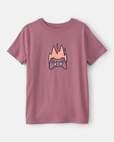 Boys Game Controller Graphic Tee - Red
