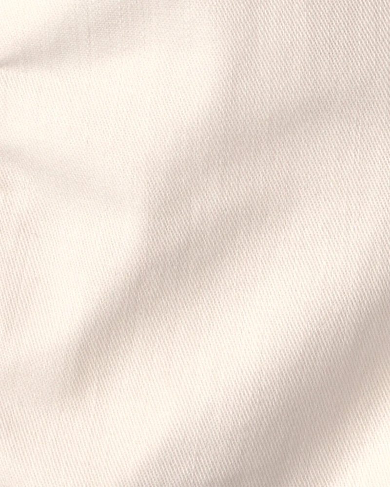 Toddler Striped Shortall - Ivory/Navy Blue