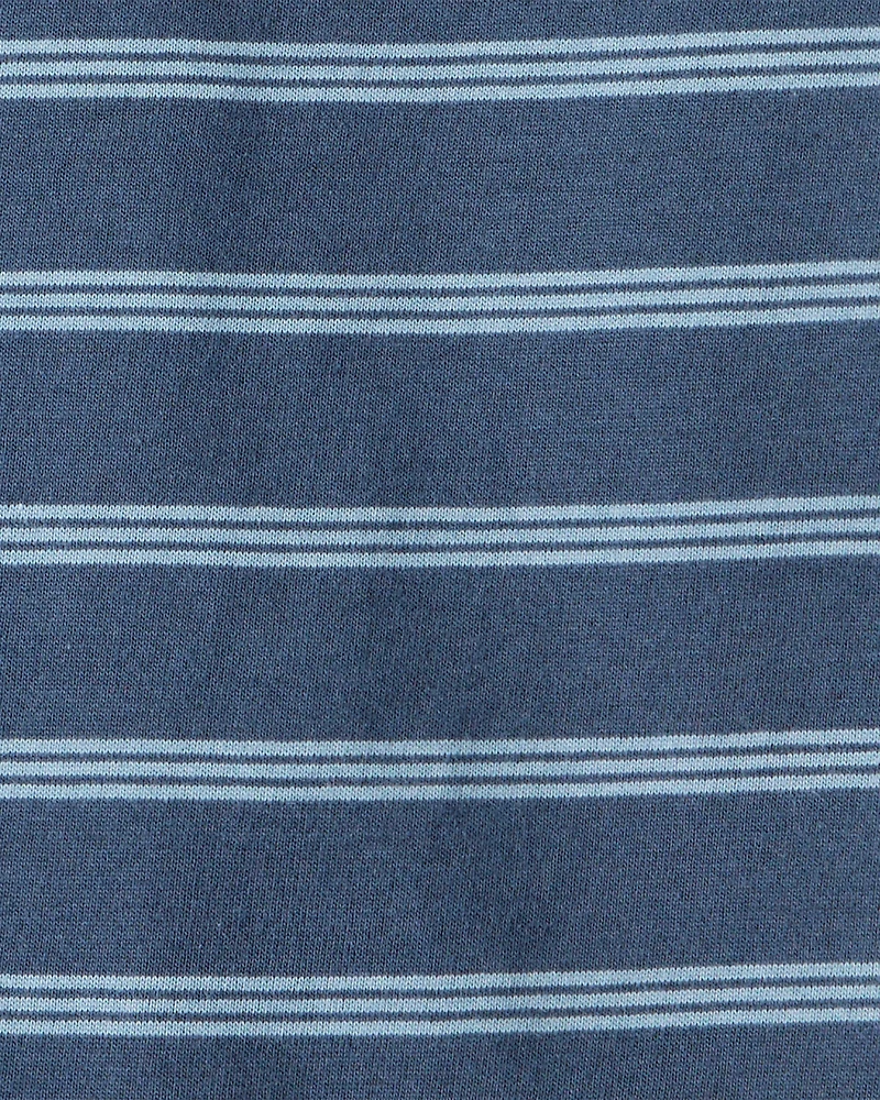 Baby Boy Striped Long-Sleeve Tee - Navy