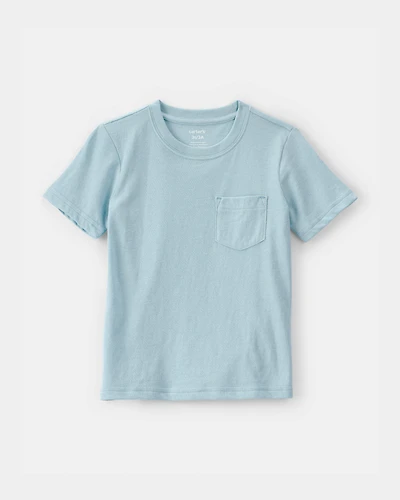 Toddler Solid Pocket T-Shirt - Blue