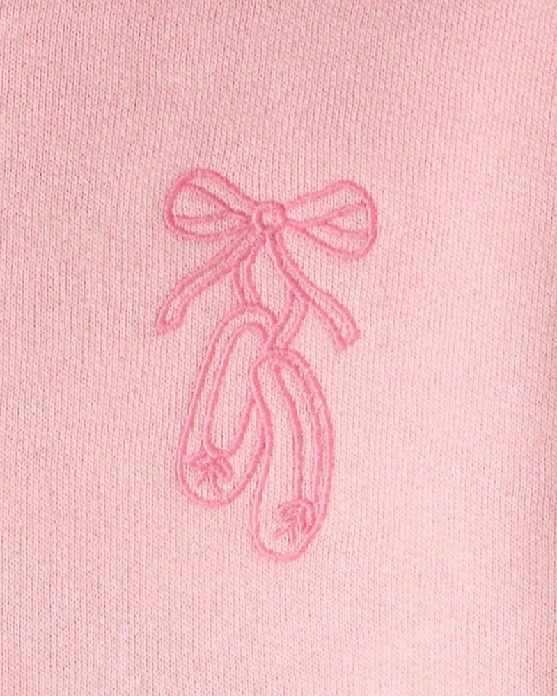 Baby Girl 2-Piece DayDream Fleece Ballet Long-Sleeve Hoodie & Pant Set - Pink