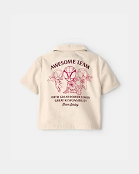 Baby Boy 2-Piece ©Marvel Spider-Man Top & Short Set - Khaki