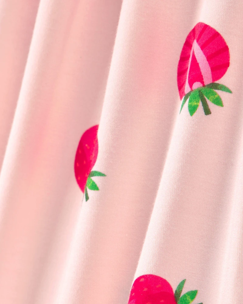Baby Girl Strawberry PurelySoft 2-Piece Pajama Set - Pink