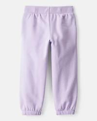 Toddler Girl DayDream Fleece Drawstring Joggers - Purple