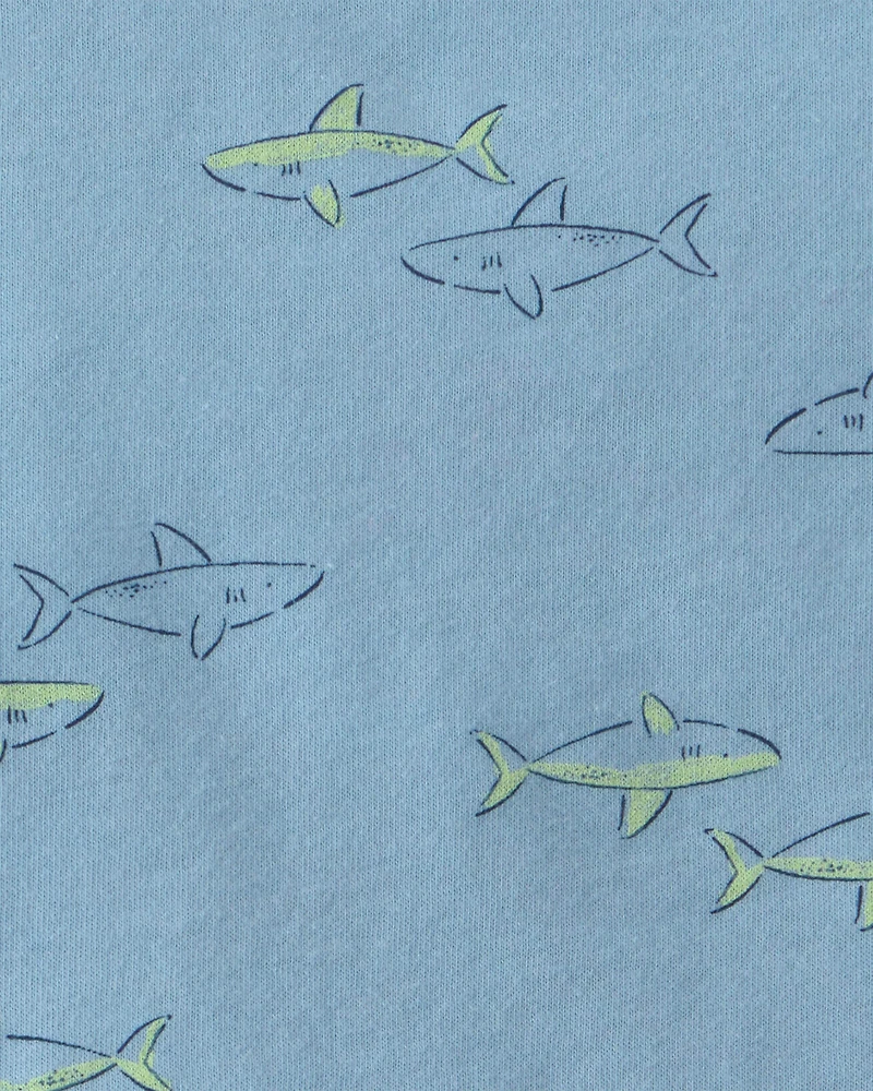 Baby Boy Shark Tank Top - Blue