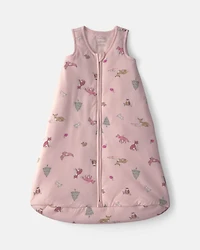 Baby Girl Woodland 2-Way Zip PurelySoft™ Wearable Blanket - Pink