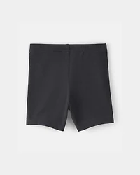 Baby Girl Solid Bike Shorts - Black