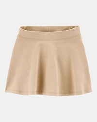 Toddler 2-Pack Ponte Knit Uniform Skirts - Khaki
