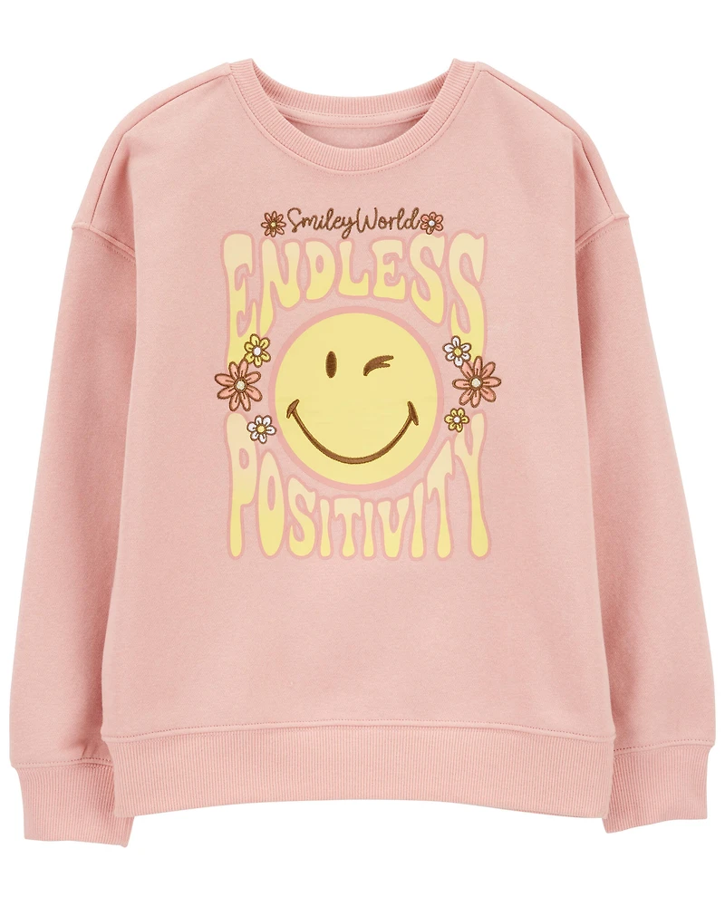 Girls SmileyWorld Pullover Sweatshirt