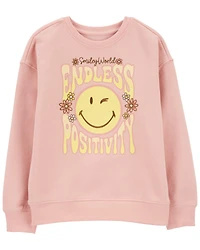 Girls SmileyWorld Pullover Sweatshirt