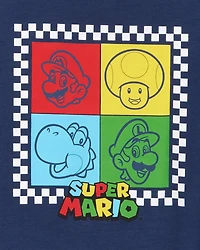 Boys Super Mario Bros™ Loose Fit 2-Piece Pajamas