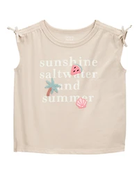 Toddler Sunshine, Saltwater and Summer Graphic Tee