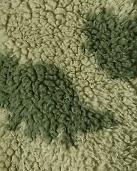 Baby Boy Dinosaur Sherpa Zip-Up Jacket - Green