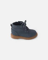 Toddler Boy Combat Boots - Navy