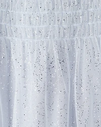 Toddler Girl Short-Sleeve Tulle Occasion Dress - Blue