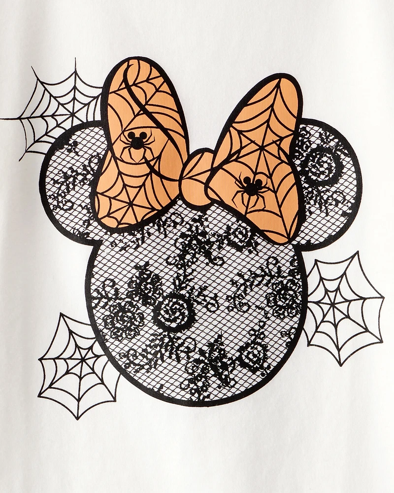 Toddler Girl Disney© Minnie Mouse Halloween Short-Sleeve Graphic Tee - Ivory
