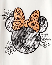 Toddler Girl Disney© Minnie Mouse Halloween Short-Sleeve Graphic Tee - Ivory