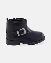 Toddler Girl Fashion Boots - Black