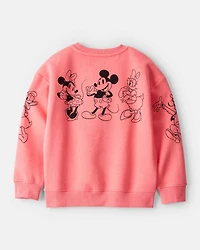Girls 2-Piece Disney© Mickey Mouse Hoodie & Sweatpants Set - Pink