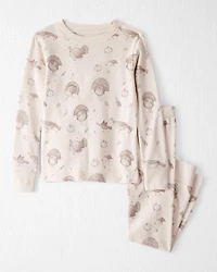 Toddler Organic Cotton Pajamas in Turkey Trot Print
