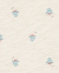 Baby Boy 2-Piece Sunset Tee & Shortall Set - Brown