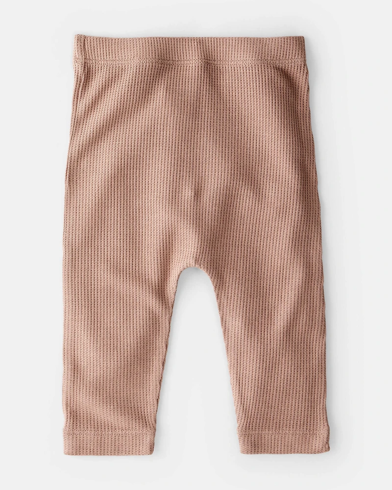 Baby Barn Print PurelySoft Pull-On Pants - Brown/White