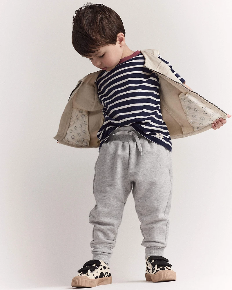 Toddler Zip-Up Vest - Khaki