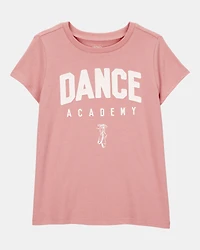 Kid Dance Academy Short-Sleeve Graphic Tee - Pink