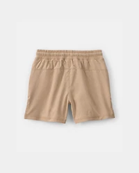 Boys Pull-On Active Shorts - Brown