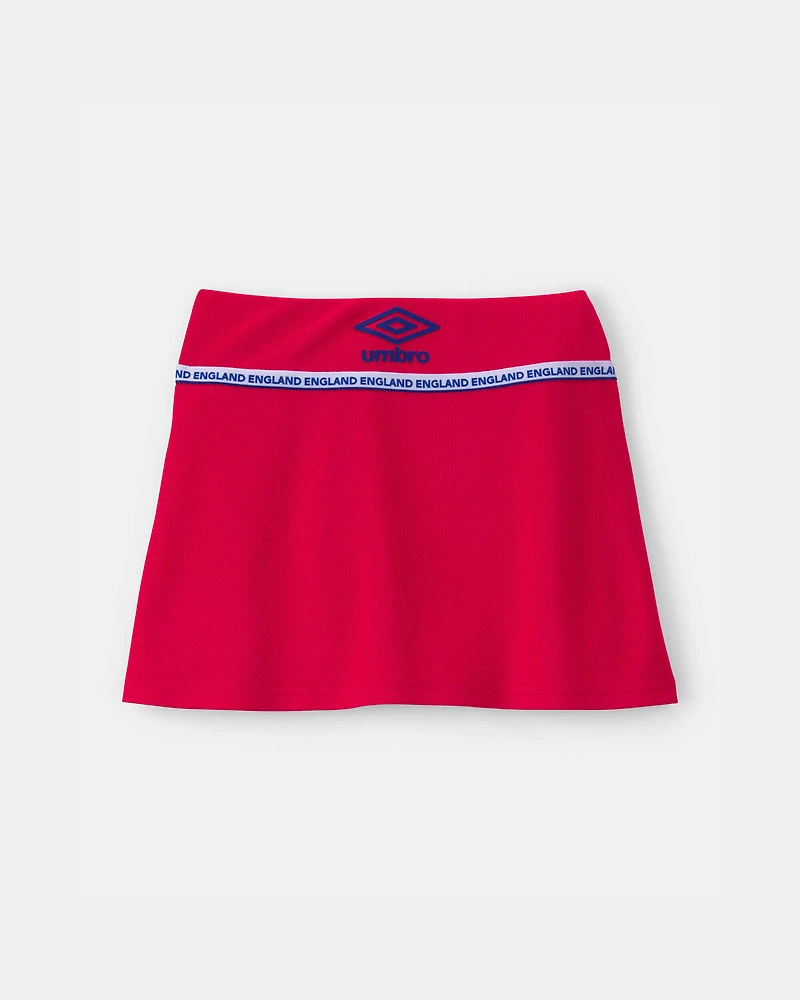 Girls Umbro England Active Skort - Red