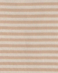 Girls Stripe Ribbed Top - Brown/Ivory