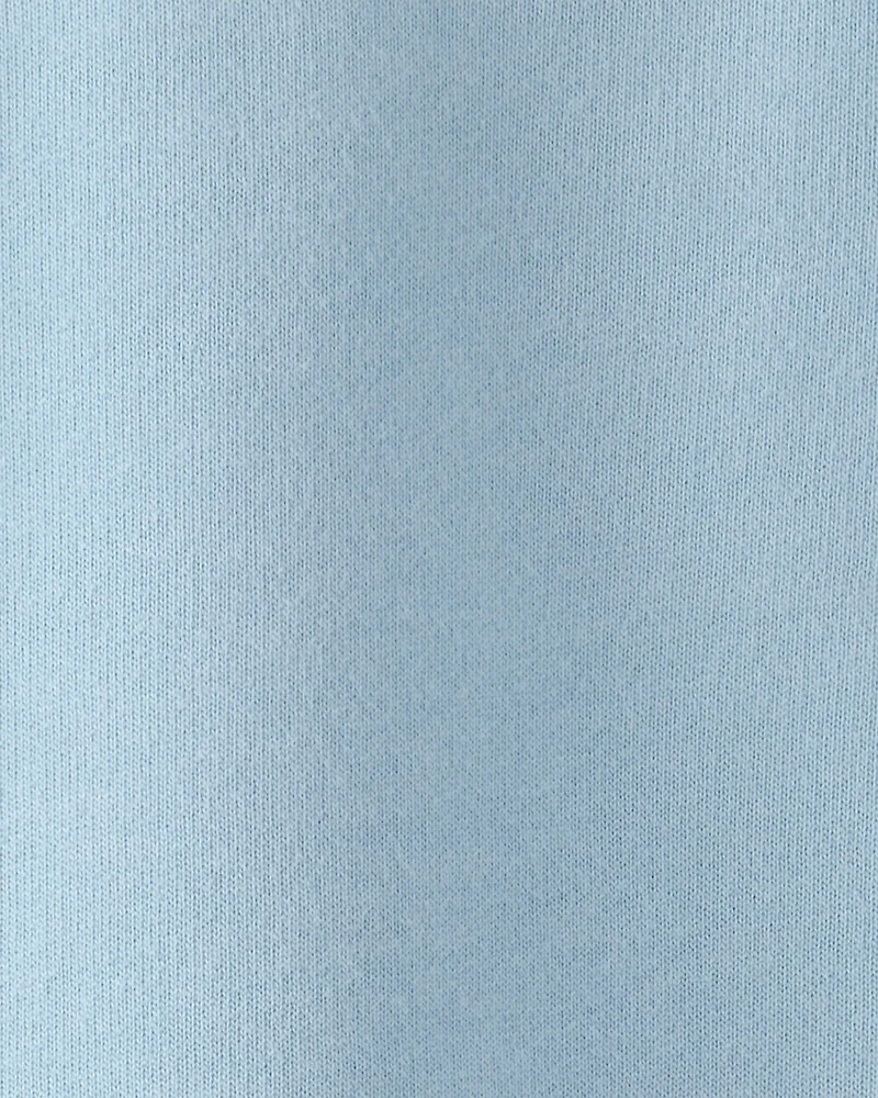 Baby Boy French Terry Zipper Pullover Sweatshirt - Blue
