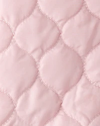 Toddler Girl Long-Sleeve Midweight Quilted Jacket - Pink