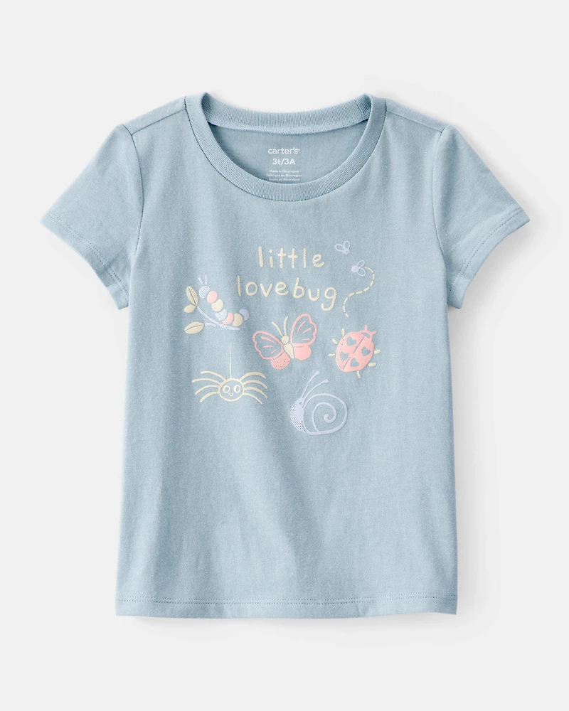 Toddler Girl Lovebug Short-Sleeve Graphic Tee - Blue