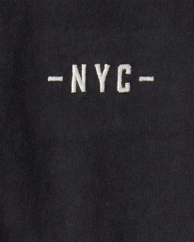 Boys NYC Cotton Short-Sleeve Tee - Black
