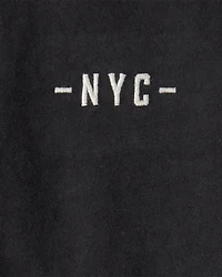 Boys NYC Cotton Short-Sleeve Tee - Black