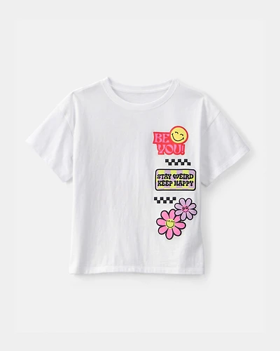 Girls SmileyWorld® Graphic Tee - White