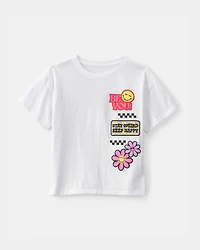 Girls SmileyWorld® Graphic Tee - White