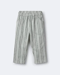 Toddler Striped French Terry Pocket Pants - Light Blue/Olive