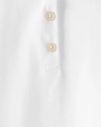 Toddler 2-Pack Pique Uniform Polo Shirts -  White